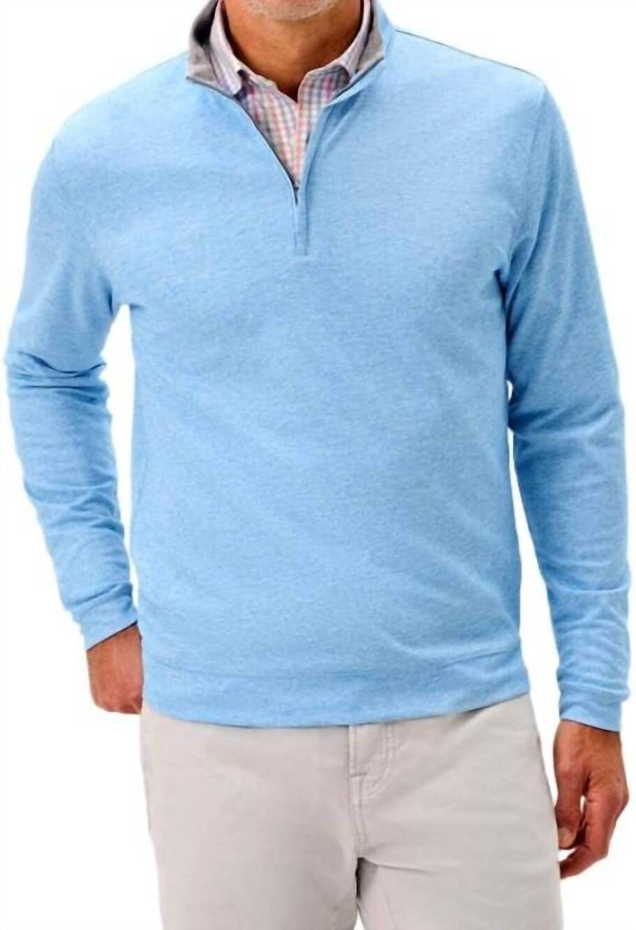 NEW JOHNNIE-O pircio 1/4 zip pullover sweater in blue